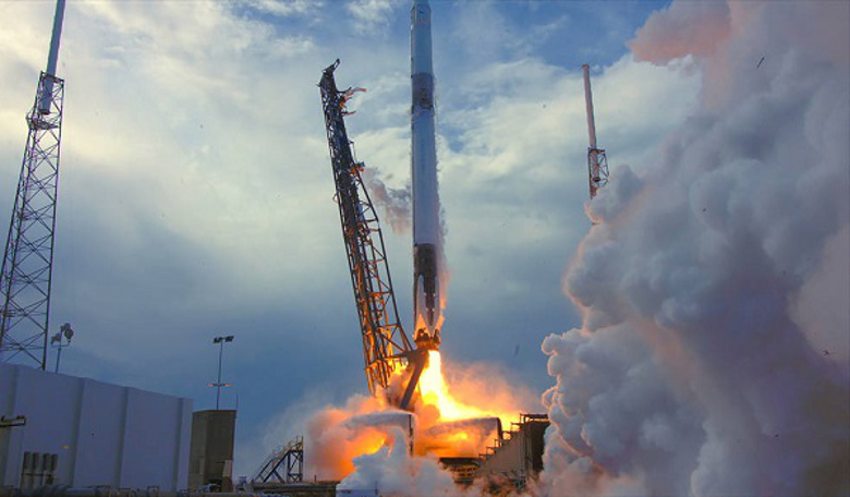 A storm hunter and space junk collector on its way to the ISS