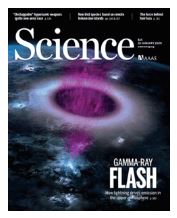 ASIM TGF results on the front page of Science