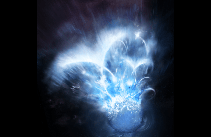 Extraordinary shakings of a distant magnetar